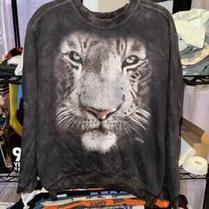 Y2K The Mountain White Lion Crewneck Size Medium